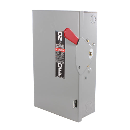 GE Spec-Setter TG3222 TG Series Fusible General Duty Safety Switch, 240 VAC, 60 A, 3 hp Standard Fuse/10 hp Time Delay, 2 Poles