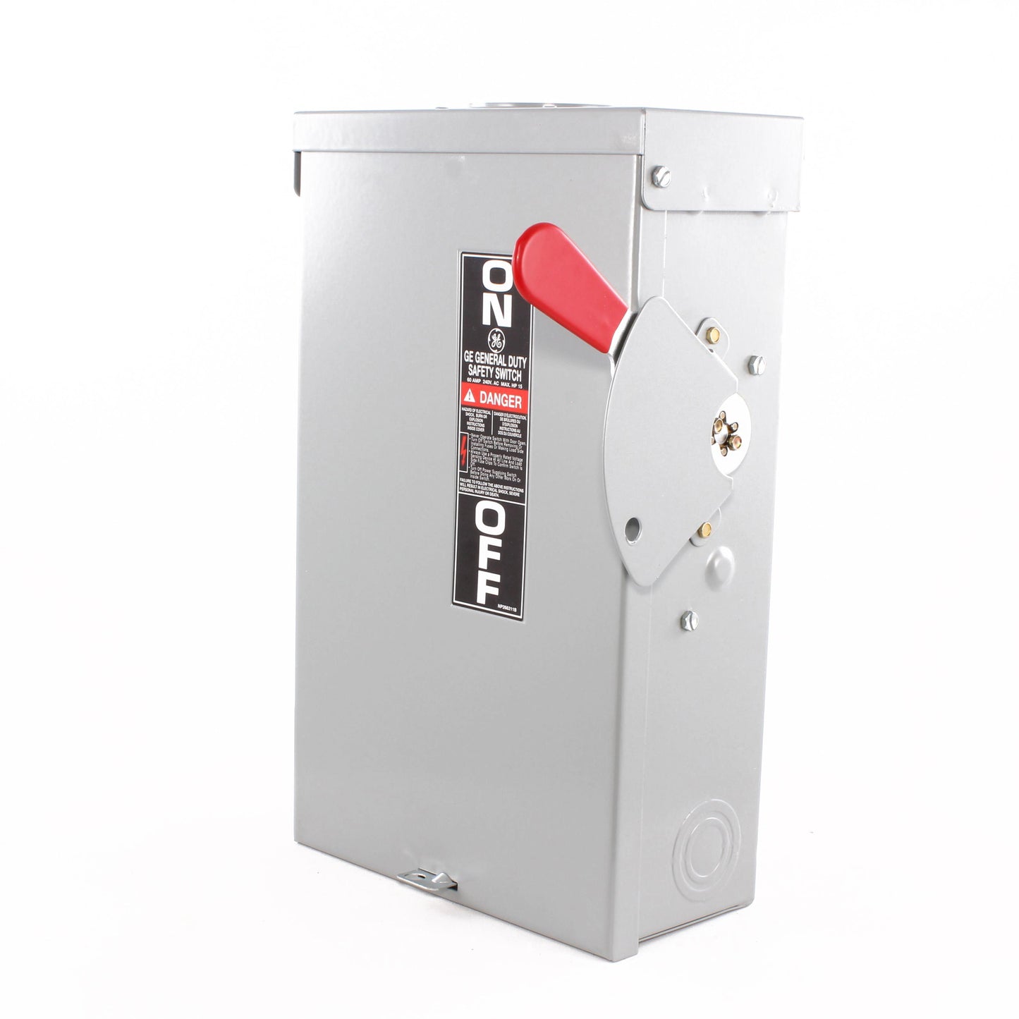 GE Spec-Setter TG3222R TG Series Fusible General Duty Safety Switch, 240 VAC, 60 A, 3 hp Standard Fuse/10 hp Time Delay, 2 Poles