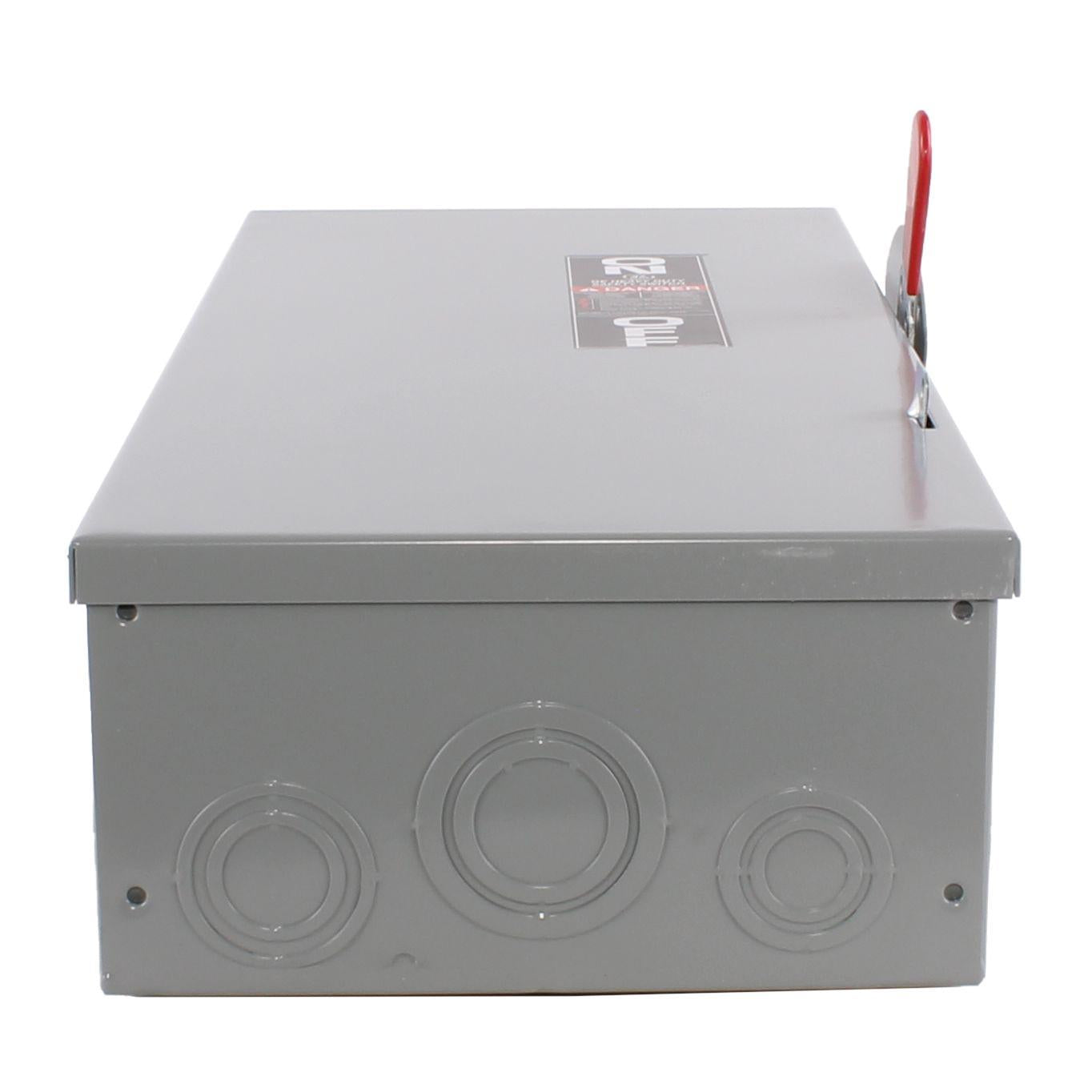 GE Spec-Setter TG4323 TG Series Fusible General Duty Safety Switch, 240 VAC, 100 A, 7-1/2 hp Standard Fuse/15 hp Time Delay, 3 Poles