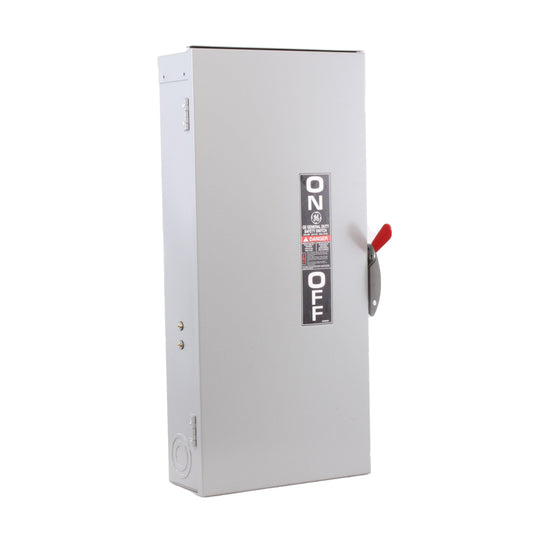 GE Spec-Setter TG4324R TG Series Fusible General Duty Safety Switch, 240 VAC, 200 A, 15 hp Standard Fuse/15 hp Time Delay, 3 Poles