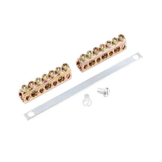 GE TGL2 Equipment Ground Kit, 5 in L, (8) 12 to 8 AWG, 14 to 8 AWG, (6) 6 to 4 AWG, 14 to 4 AWG Aluminum/Copper Conductor, 14 Terminals, For Use With PowerMark Gold and PowerMark Plus Loadcenter