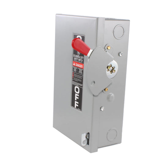 GE Spec-Setter TGN3321 General Duty Non-Fusible Safety Switch, 240 VAC, 30 A, 3 hp Standard Fuse/7-1/2 hp Time Delay, 3 Poles