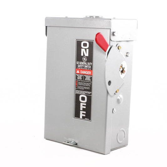 GE Spec-Setter TGN3321R General Duty Non-Fusible Safety Switch, 240 VAC, 30 A, 3 hp Standard Fuse/7-1/2 hp Time Delay, 3 Poles