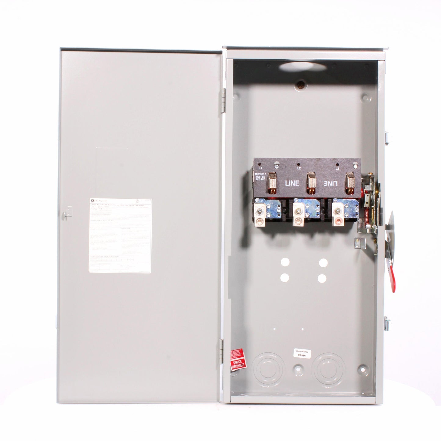 GE Spec-Setter TGN3324R General Duty Non-Fusible Safety Switch, 240 VAC, 200 A, 15 hp Standard Fuse/50 hp Time Delay, 3 Poles