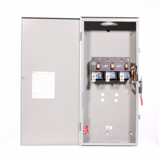 GE Spec-Setter TGN3324R General Duty Non-Fusible Safety Switch, 240 VAC, 200 A, 15 hp Standard Fuse/50 hp Time Delay, 3 Poles