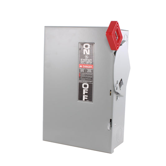 GE Spec-Setter TH3361 TH Series Fusible Heavy Duty Safety Switch, 600 VAC, 30 A, 7-1/2 hp Standard Fuse/20 hp Time Delay, 3 Poles