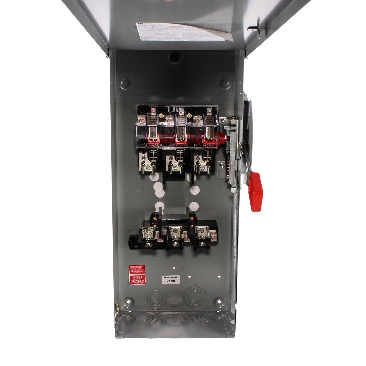 GE Spec-Setter TH3362R TH Series Fusible Heavy Duty Safety Switch, 600 VAC, 60 A, 15 hp Standard Fuse/50 hp Time Delay, 3 Poles