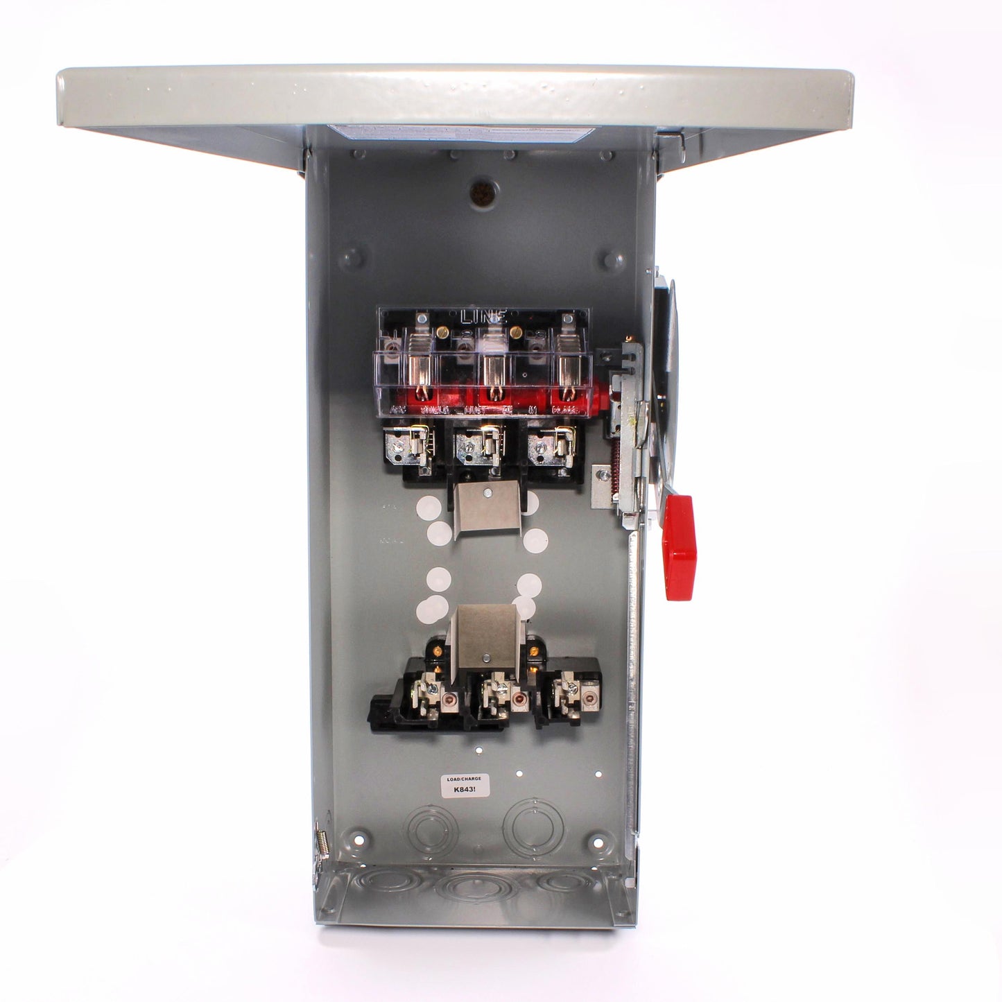 GE Spec-Setter TH3363R TH Series Fusible Heavy Duty Safety Switch, 600 VAC, 100 A, 30 hp Standard Fuse/75 hp Time Delay, 3 Poles