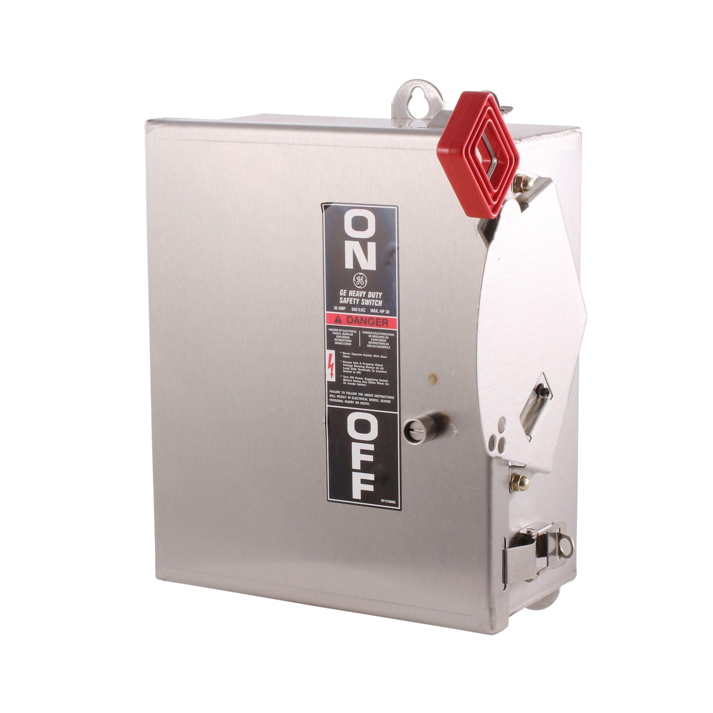 GE Spec-Setter® THN3361SS Heavy Duty Non-Fused Safety Switch, 600 VAC, 30 A, 30 hp, 3 Poles