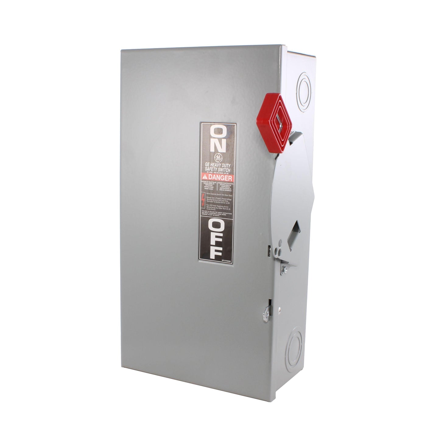 GE Spec-Setter THN3362 Heavy Duty Non-Fusible Safety Switch, 600 VAC, 60 A, 60 hp, 3 Poles