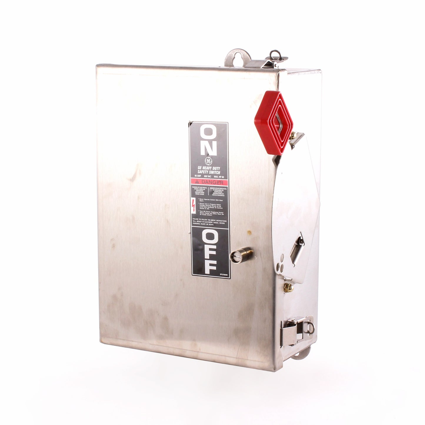 GE Spec-Setter® THN3362SS Heavy Duty Non-Fused Safety Switch, 600 VAC, 60 A, 60 hp, 3 Poles