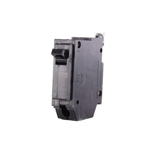 GE Q-Line® THQB1130 Miniature Circuit Breaker, 120/240 VAC, 30 A, 10 kA Interrupt, 1 Pole, LI/Non-Interchangeable Trip