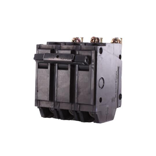 GE Q-Line® THQB32030 Miniature Circuit Breaker, 120/240 VAC, 30 A, 10 kA Interrupt, 3 Poles, LI/Non-Interchangeable Thermal Magnetic Trip