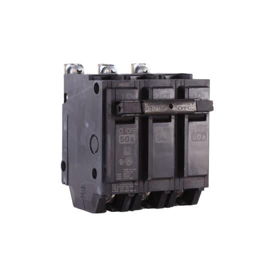 GE Q-Line® THQB32040 Type THQB Molded Case Miniature Supplementary Protector, 120/240 VAC, 40 A, 10 kA Interrupt, 3 Poles, LI/Non-Interchangeable Thermal Magnetic/Common Trip