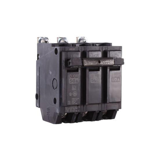 GE Q-Line® THQB32040 Type THQB Molded Case Miniature Supplementary Protector, 120/240 VAC, 40 A, 10 kA Interrupt, 3 Poles, LI/Non-Interchangeable Thermal Magnetic/Common Trip