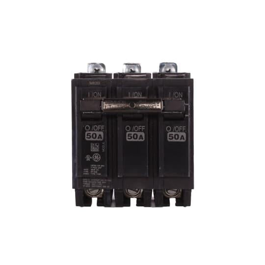 GE Q-Line® THQB32040 Type THQB Molded Case Miniature Supplementary Protector, 120/240 VAC, 40 A, 10 kA Interrupt, 3 Poles, LI/Non-Interchangeable Thermal Magnetic/Common Trip