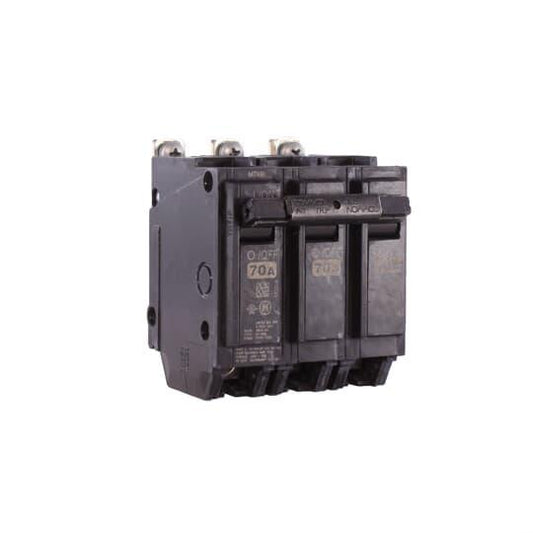 ABB THQB32070 Type THQB Molded Case Miniature Protector, 240 VAC, 70 A, 10 kA Interrupt, 3 Poles, Common/LI/Thermal Magnetic Trip