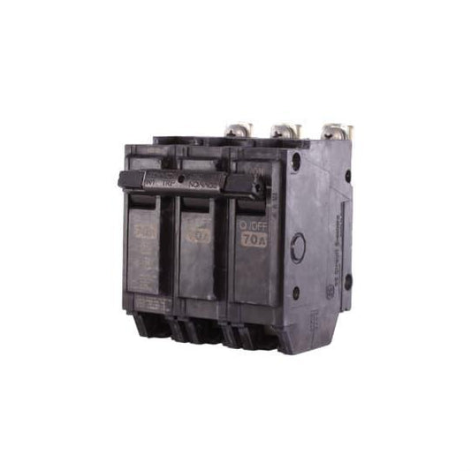 ABB THQB32070 Type THQB Molded Case Miniature Protector, 240 VAC, 70 A, 10 kA Interrupt, 3 Poles, Common/LI/Thermal Magnetic Trip