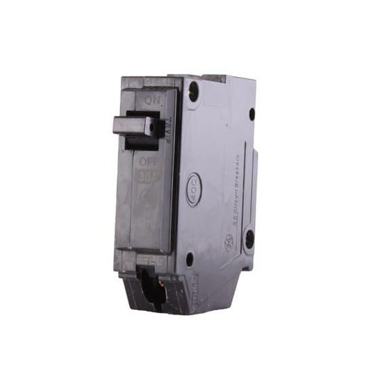 GE Q-Line® THQL1130 Type THQL Molded Case Circuit Breaker, 120/240 VAC, 30 A, 10 kA Interrupt, 1 Pole, LI/Non-Interchangeable Thermal Magnetic Trip