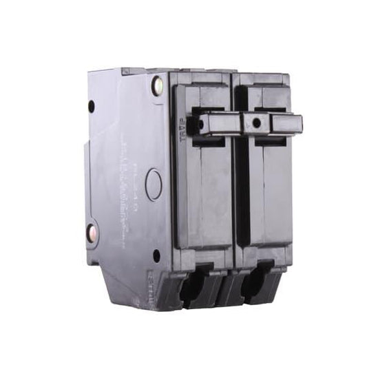 GE Q-Line® THQL2140 Type THQL Molded Case Circuit Breaker, 120/240 VAC, 40 A, 10 kA Interrupt, 2 Poles, LI/Non-Interchangeable Thermal Magnetic Trip