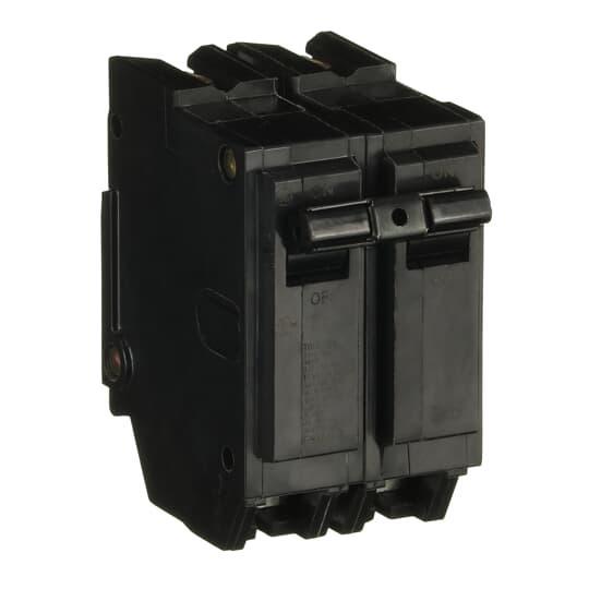 GE Q-Line® THQL2170 Type THQL Compact Molded Case Circuit Breaker, 120/240 VAC, 70 A, 10 kA Interrupt, 2 Poles, Non-Interchangeable Thermal Magnetic/LI Trip