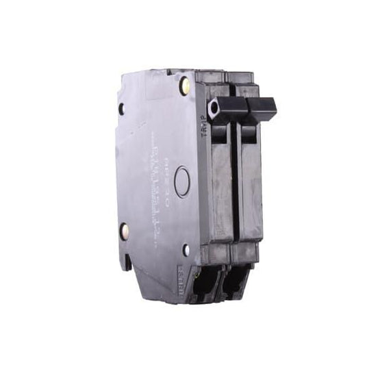 GE Q-Line® THQP230 Type THQP Molded Case Circuit Breaker, 120/240 VAC, 30 A, 10 kA Interrupt, 2 Poles, LI/Non-Interchangeable Thermal Magnetic Trip