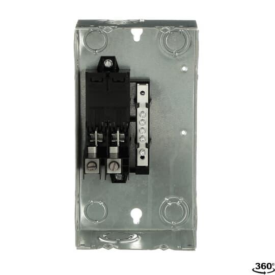 GE PowerMark Gold TL240SCU 1-Phase Standard Main Lug Loadcenter, 120/240 VAC, 40 A, 1 Pole, 65 kA Interrupt