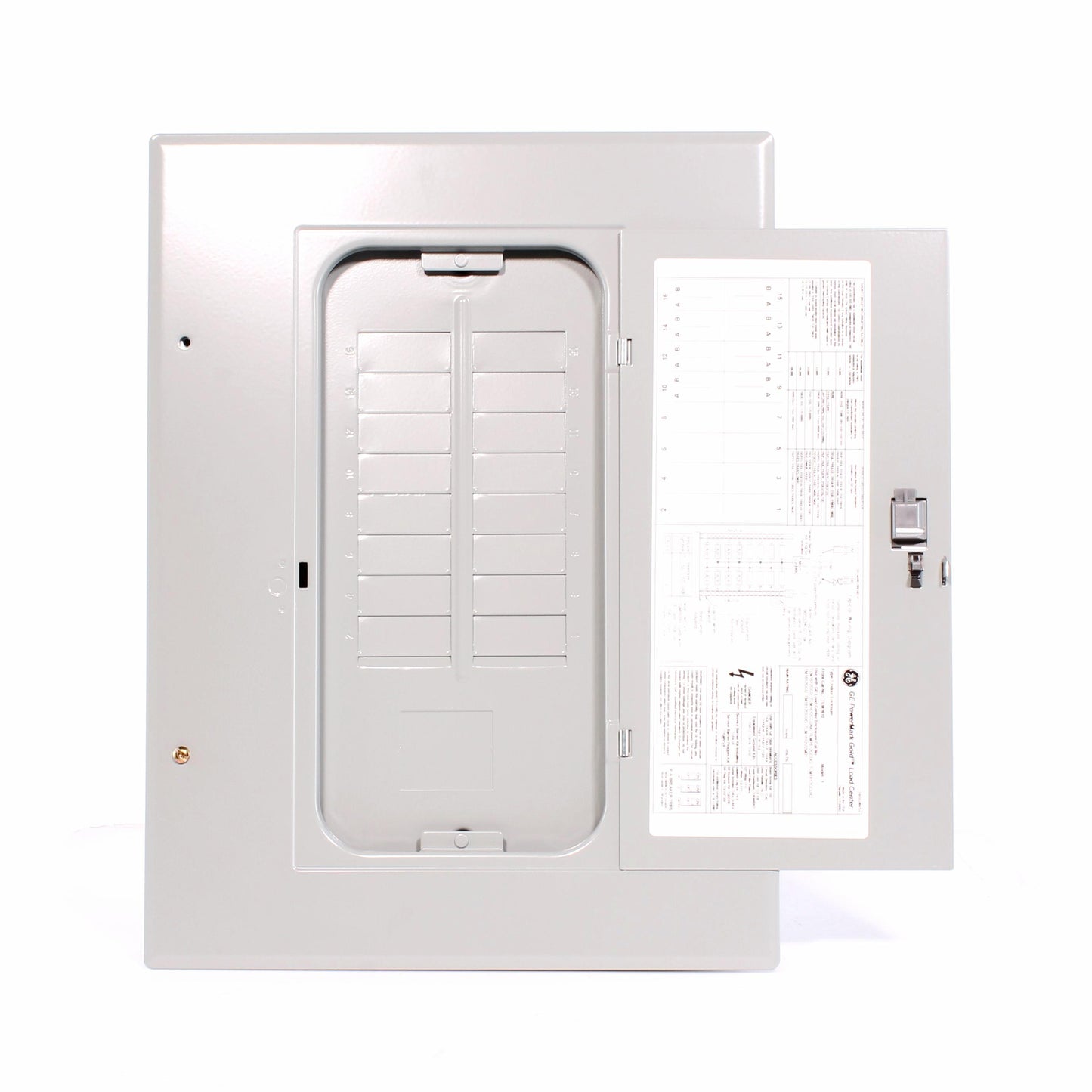 GE PowerMark Gold Industrial Solutions TLM1612CCU 1-Phase Standard Convertible Main Lug Loadcenter, 120/240 VAC, 125 A, 1 Pole, 22 kA Interrupt