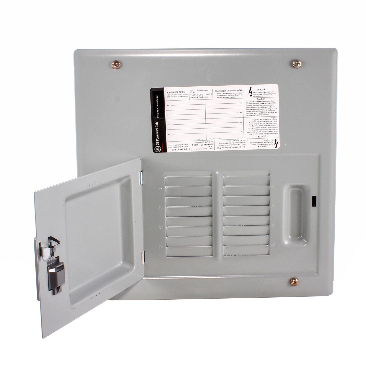 GE PowerMark Gold Industrial Solutions TLM812FCUD 1-Phase Standard Convertible Main Lug Loadcenter, 120/240 VAC, 125 A, 1 Pole, 22 kA Interrupt