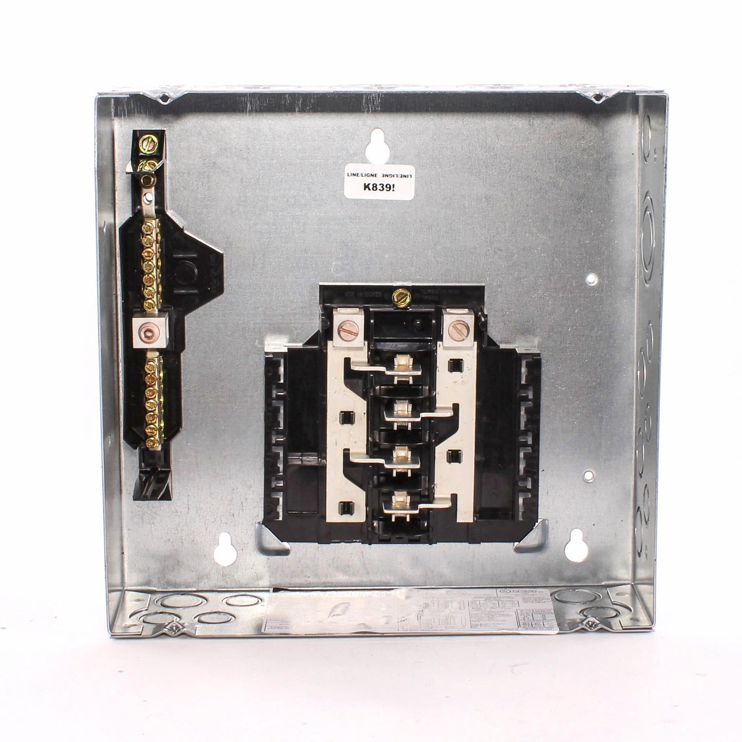 GE PowerMark Gold Industrial Solutions TLM812FCUD 1-Phase Standard Convertible Main Lug Loadcenter, 120/240 VAC, 125 A, 1 Pole, 22 kA Interrupt