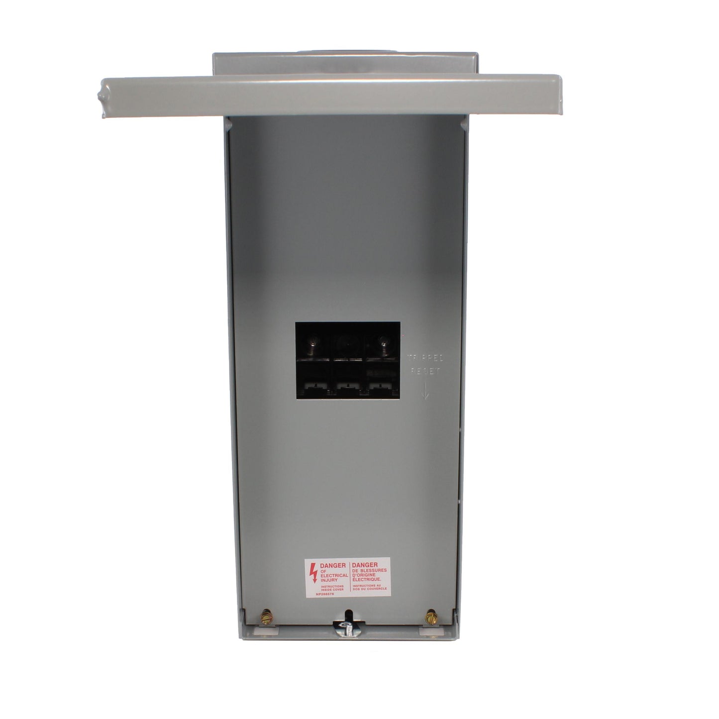 GE QLINE TQL100R Circuit Breaker Enclosure, 6.9 in W x 5 in D x 17 in H, NEMA 3R NEMA Rating, Steel