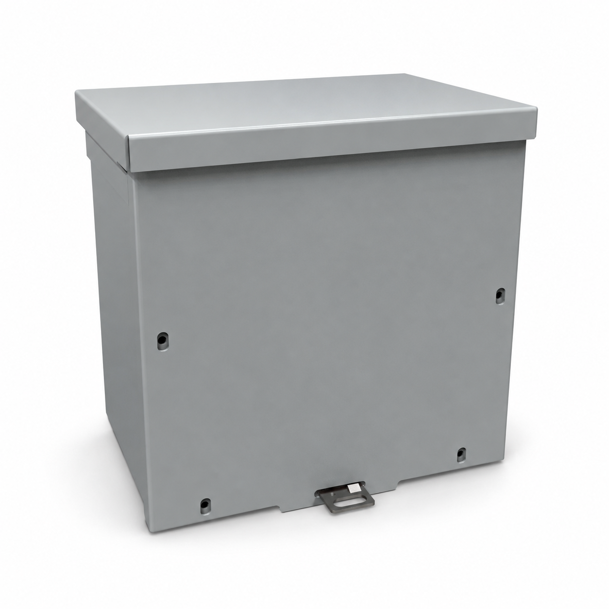 Hammond® C3R886SC Type 3R Junction Box, 8 x 8 x 6 in, Screw Cover with Knockouts, Galvanized Steel, NEMA 3R, Gray