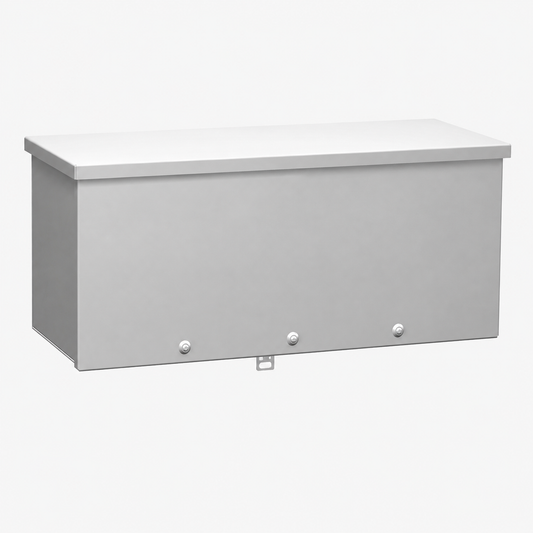 Hammond® C3RWT636 Type 3R Wiring Trough, 6 x 6 x 36 in, Galvanized Steel, NEMA 3R, Gray
