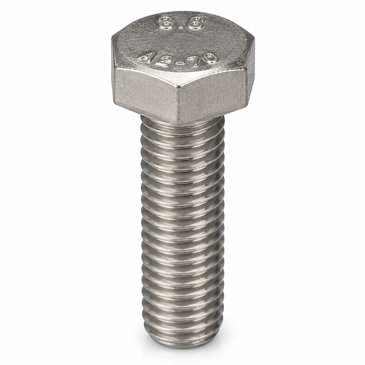 1/2-13 x 1 Hex Cap Screw, Grade 5, Stainless Steel 18-8