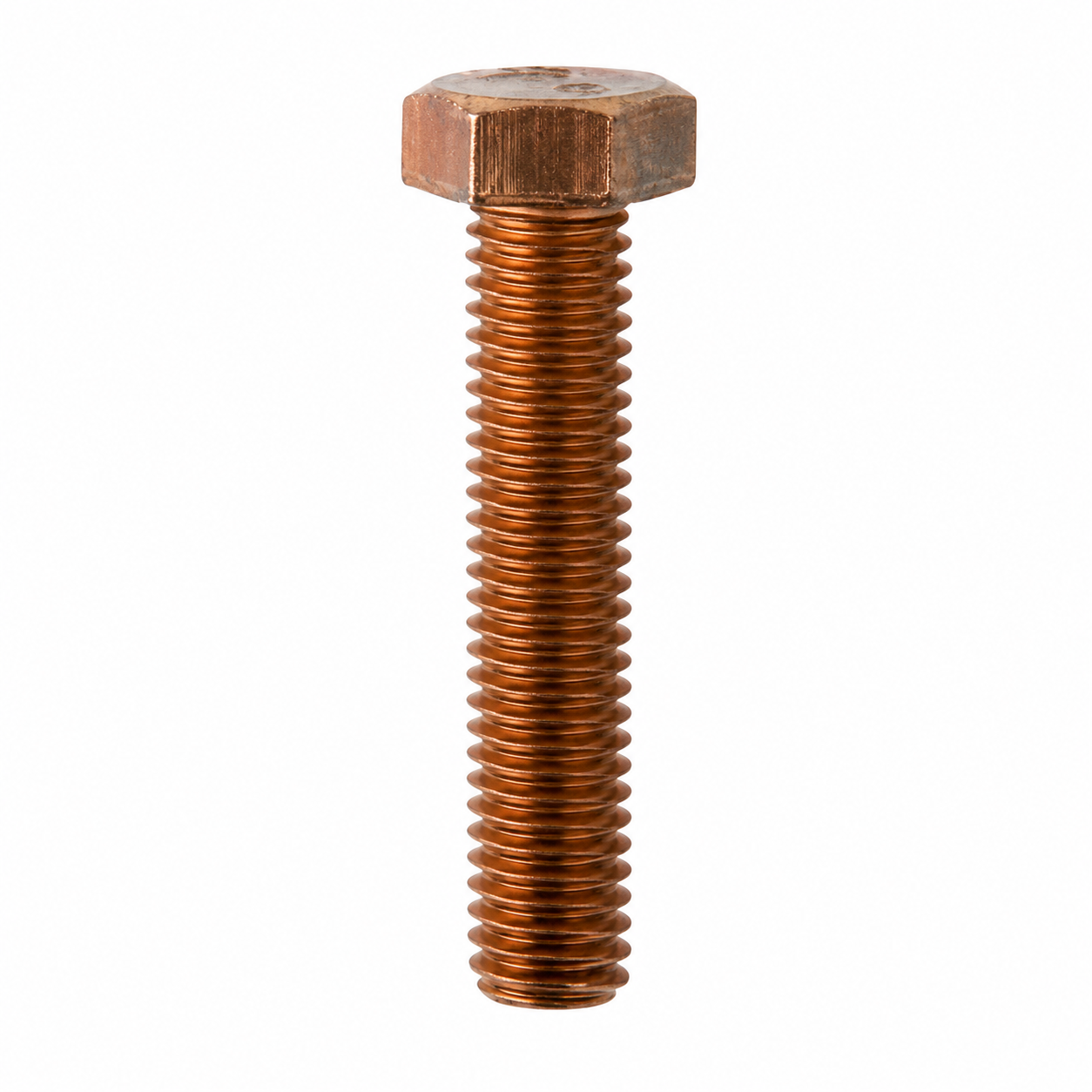 1/4-20 x 2 Hex Cap Screw, Grade 5, Silicon Bronze
