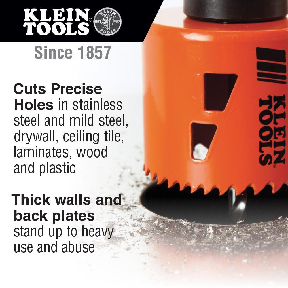 Klein® 31902 Bi-Metal Hole Saw Kit, 8-Piece