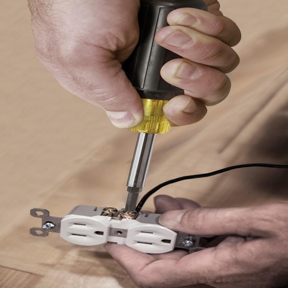 Klein® 32477 10-In-1 Screwdriver with Nut Driver