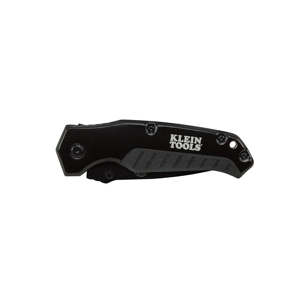 Klein® 44220 Pocket Knife, Black, Drop-Point Blade