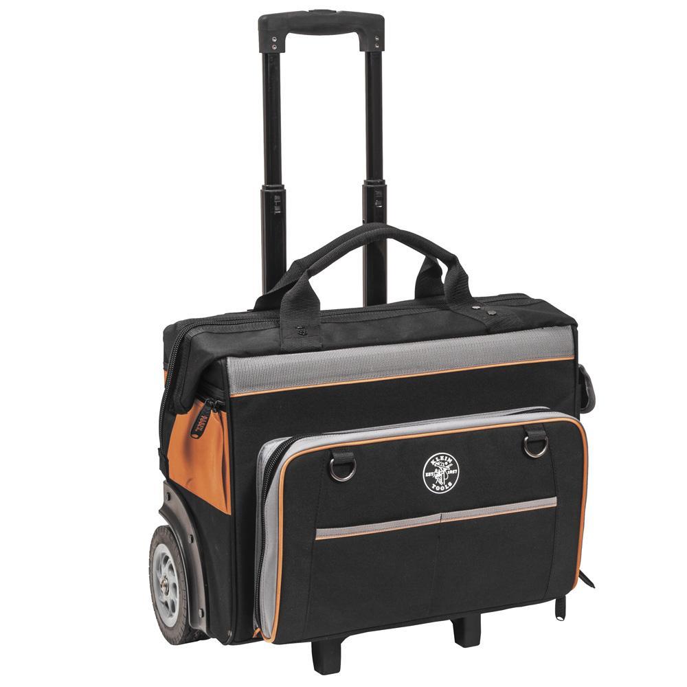 Klein® 55452RTB Tradesman Pro™ Rolling Tool Bag, 24-Pocket, 19-In