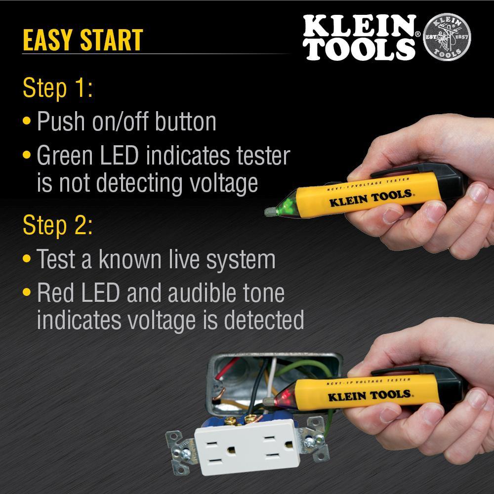 Klein® 69149P Electrical Testers, Polymer Body and Electronic Components