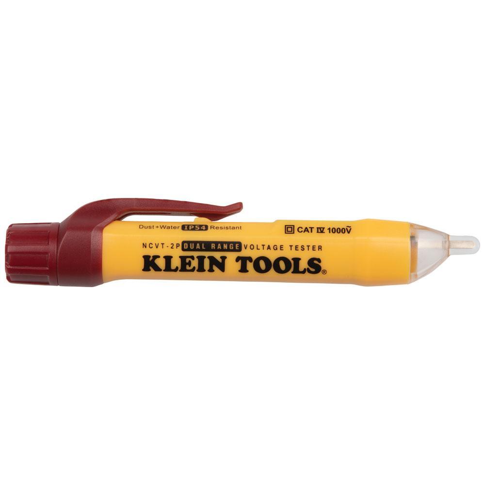 Klein® NCVT2P Dual Range Non-Contact Voltage Tester, 70 to 1000 VAC/12 to 1000 VAC Max Measurable
