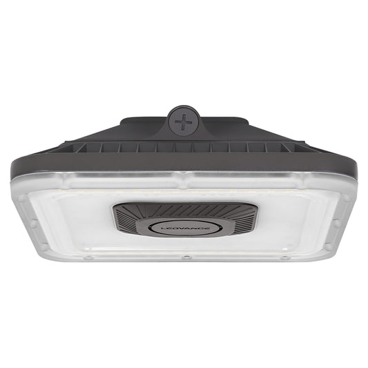Ledvance Square Canopy/Garage LED Luminaire, 40/50/60W, CCT Selectable, Bronze, 120-347V