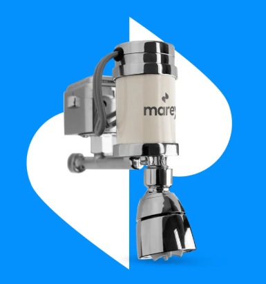 Marey® Mini 110V Electric Tankless Shower Water Heater, 2.6 kW