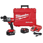 Milwaukee M18 2804-22 Compact Lightweight Cordless Hammer Drill/Driver Kit, 1/2 in Hex Chuck, 18 VDC, 0 to 550/0 to 2000 rpm No-Load, Li-Ion Battery