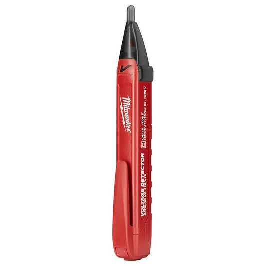 Milwaukee 2202-20 Non-Contact Voltage Detector, 50 to 1000 VAC, Audible/Visual Indicator, Cat IV 1000 VAC