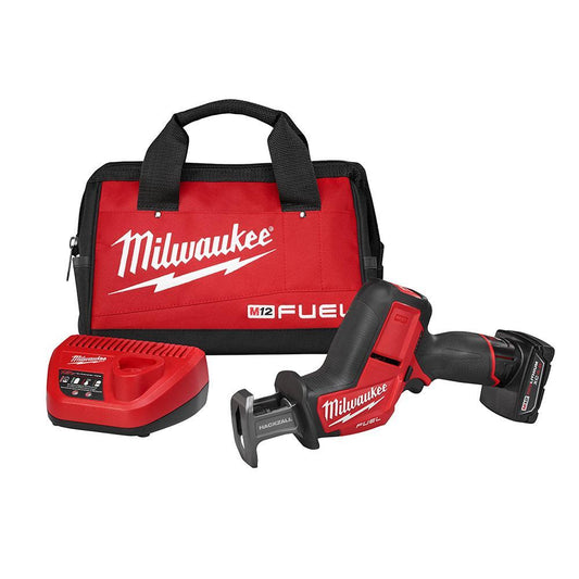Milwaukee M12 FUEL 2520-21XC Cordless Reciprocating Saw Kit, 5/8 in L Stroke, 3000 spm, Straight Stroke, 12 VDC, 13-1/4 in OAL