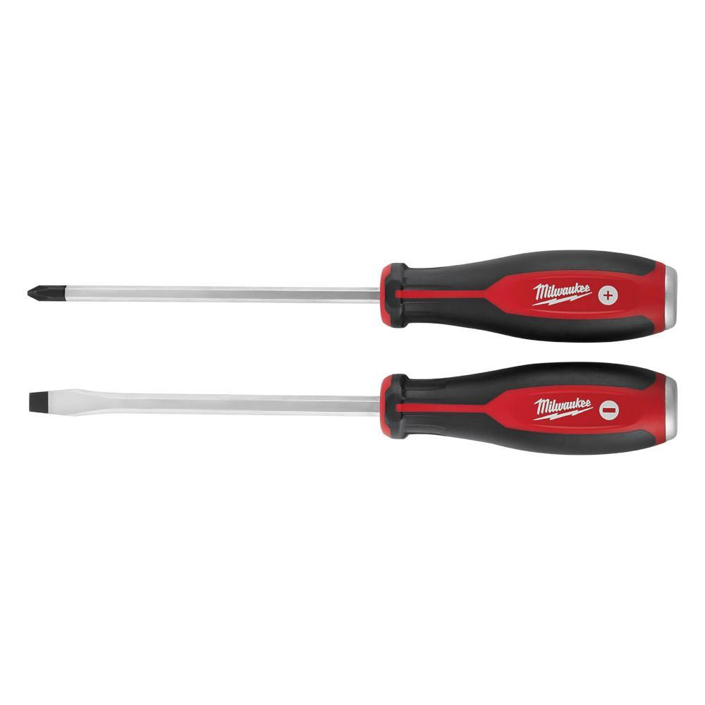 Milwaukee 48-22-2702 Demolition Screwdriver Set, 2 Pieces, Forged Steel/Plastic/Rubber