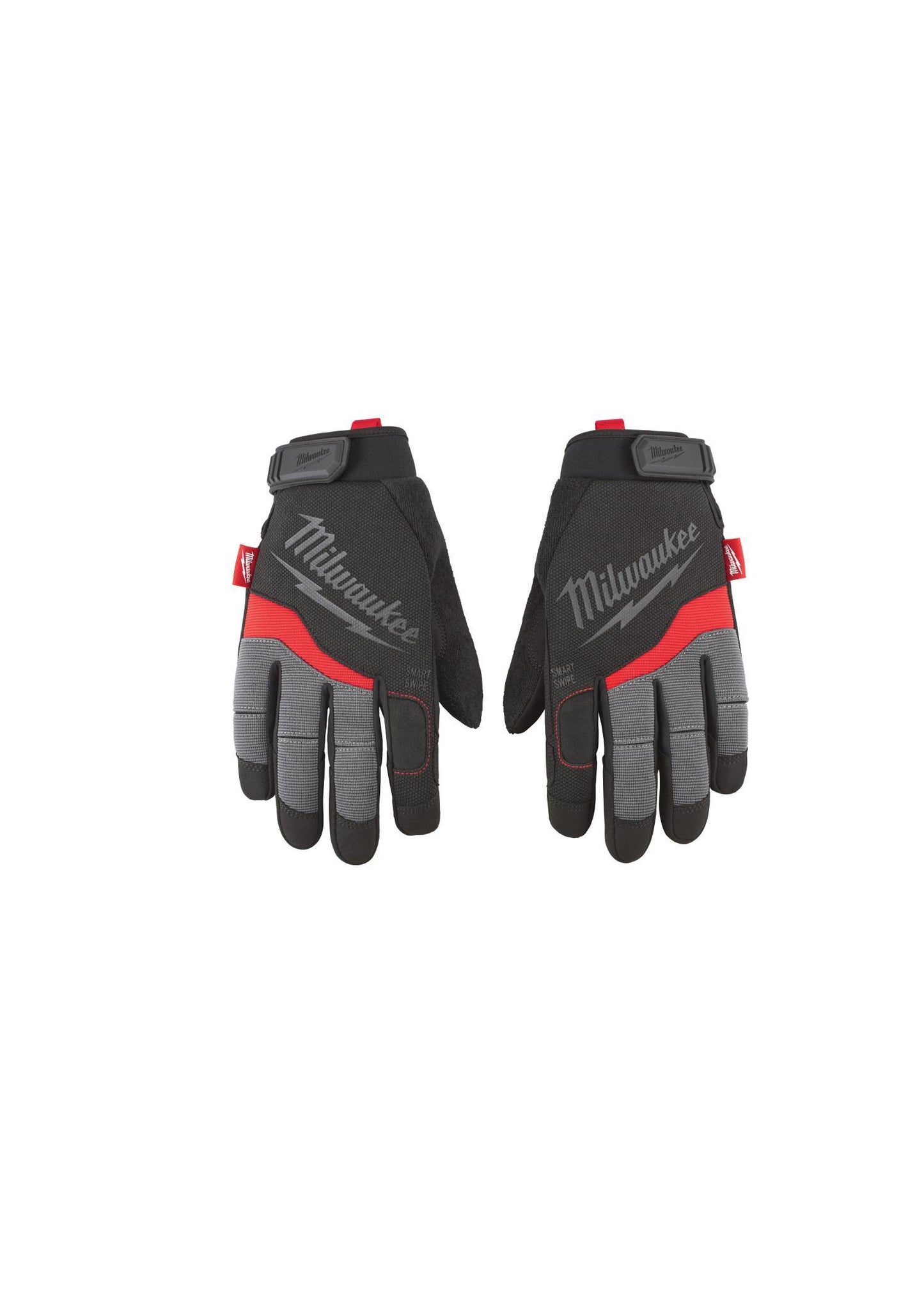 Milwaukee 48-22-8723 General Purpose Work Gloves, General Purpose, High Dexterity Finger Tip Style, XL, Synthetic Leather, Black/Red, Breathable Lining