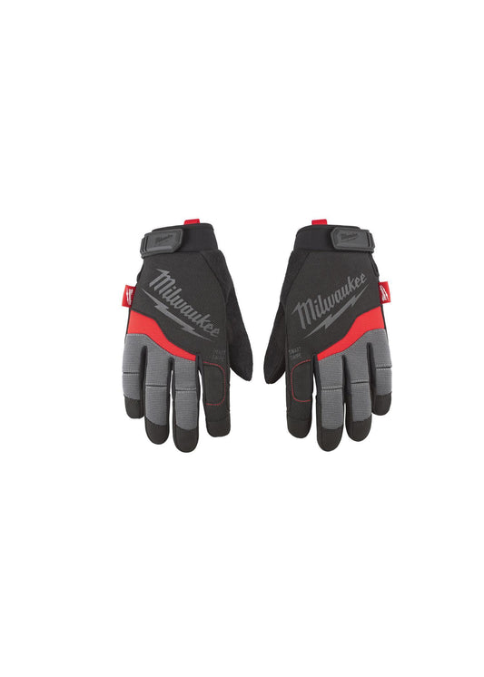 Milwaukee 48-22-8723 General Purpose Work Gloves, General Purpose, High Dexterity Fingertip Style, XL, Synthetic Leather, Black/Red, Breathable Lining