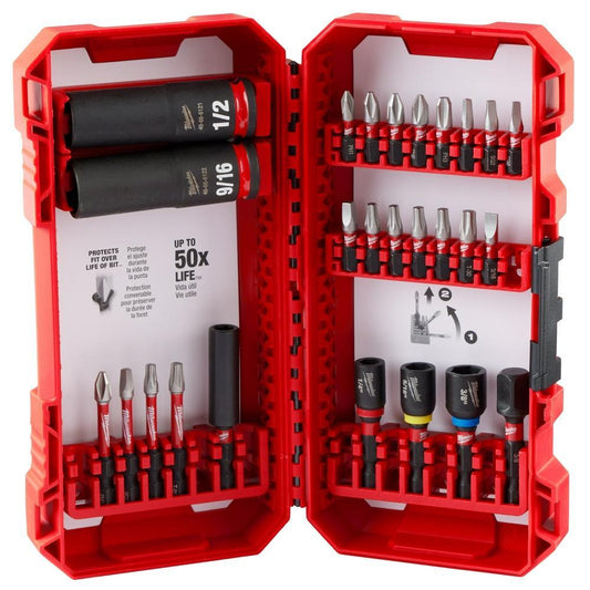 Milwaukee SHOCKWAVE Impact Duty 48-32-4408 Drive and Fasten Set, 1/4 in, Steel